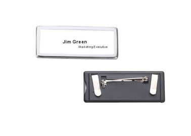 Aluminiumnamensschild-Konferenz-Namensschild-Halter mit Druck-Logo 31013