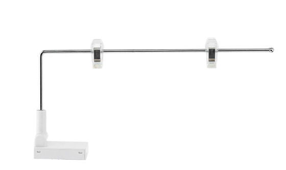 Aluminium-Rohr der Metallerhebliches magnetisches Zeichen-Halter-250mm für Regal mit 2 Haken