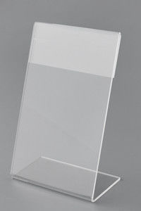 Tischplatten-klarer Acrylzeichen-Halterwandberg, Schreibtisch-Art Zeichen-Halter