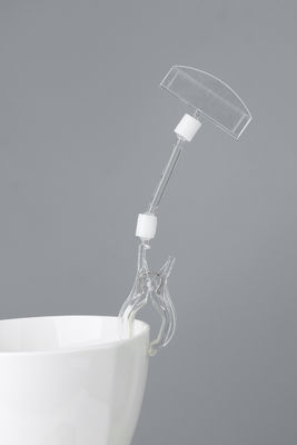 KARTEN-Klipp-Zeichen-Halter POP-freien Raumes Plastikin den Speicher-Schaufenster-Systemen