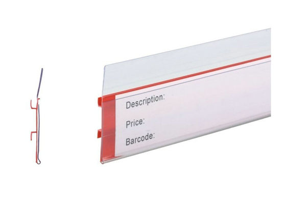 Plastik verdrängte Daten-Streifen-Aufkleber-Halter, Regal-Aufkleber-Plastikhalter 31236