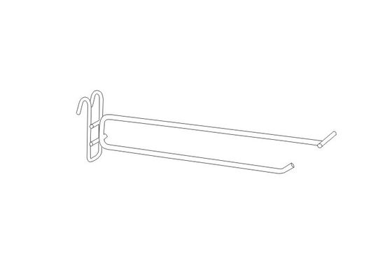 Metallklammerdraht gridwall Scannen Einzelhandels-Anzeigen-Haken mit Chrom, Zink, Nickelplatte 31131,31132,31133