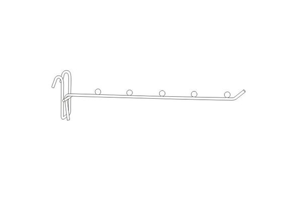Ball-Stahldraht gridwall Scannen Speicherprodukt Einzelhandels-Anzeige des Metall 5 hakt 31136