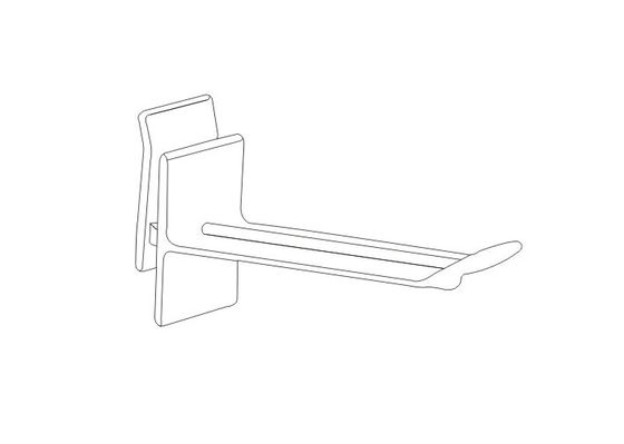Hängende Produkte des flachen pp.-Plastikschmetterlings-Supermarktes zeigen im Kleinen Haken (3 - 6 Zoll) 31071,31072,31073,31074 an
