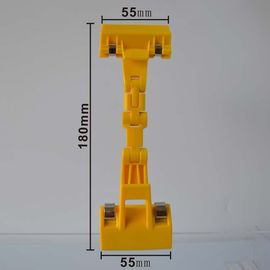 Gelber Supermarkt-Plastikwerbungs-Preis-Halter-Klipp, ABS doppelte Seiten