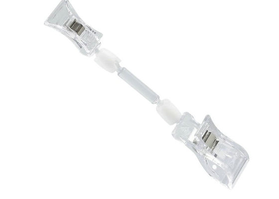 Polycarbonat POP-Klipp-Zeichen-Halterfachhandlauf, magnetische Aufkleberhalter