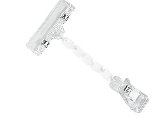 Polycarbonat magnetischer POP-Klipp-Zeichen-Halter-Supermarkt mit Klammern