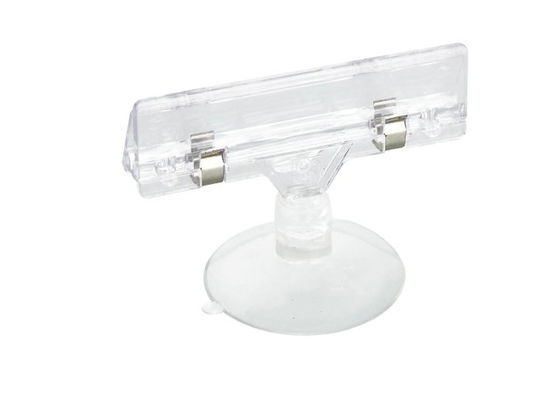 Saugnapf POP-Zeichenhalter Acryl, Plastikzeichenhalterjustage