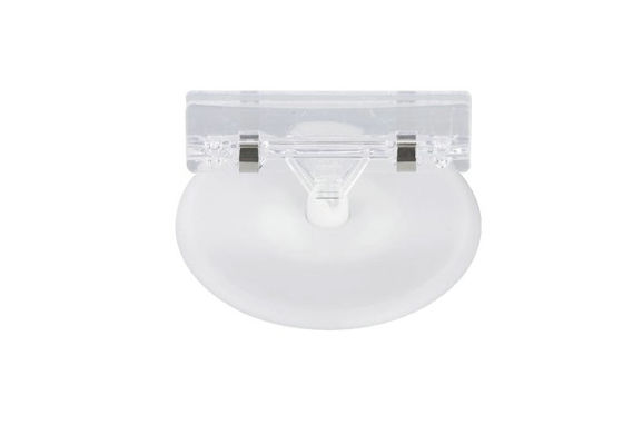 Klebende Aufkleber Einzelhandels-Zeichen-Halter mit Schwenkergelenk, Plastiksprengringe