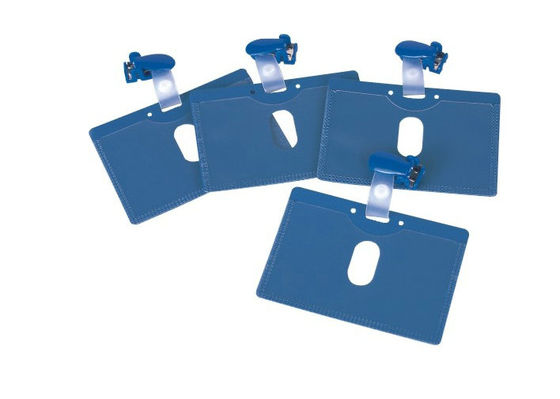 Spitzenclip des leichten Schlages der blauen ABS Plastik, daspvc-Kartenhalter, Namensschild Halter-Klipp 30277 trifft