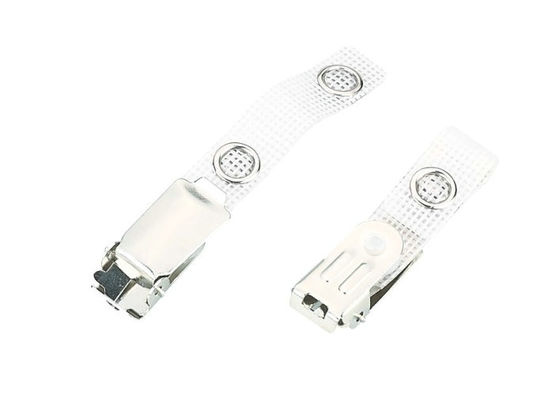 Identifikations-Karte Spitze des Bürositzung Metall-PET-leichten Schlages, Namensschild Halter-Klipp mit verstärktem PVC-Bügel 30287