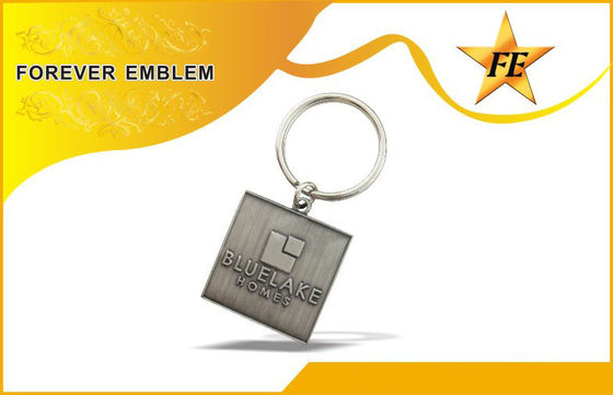 Email-Eisen-Zink-Legierungs-Quadrat förderndes Keychains für Jahrestags-Geschenke