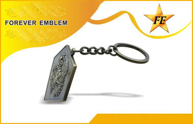 Niedrige Kadmium-Zink-Legierung förderndes Keychains/Schlüsselring mit fertigen kundenspezifisch an