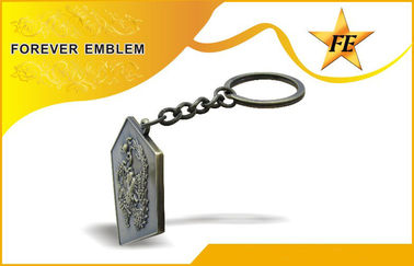 Niedrige Kadmium-Zink-Legierung förderndes Keychains/Schlüsselring mit fertigen kundenspezifisch an