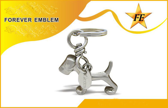 Bronze-/des Kupfers 3D Metall förderndes Keychains mit Spalten-Ring + Sprungs-Ring