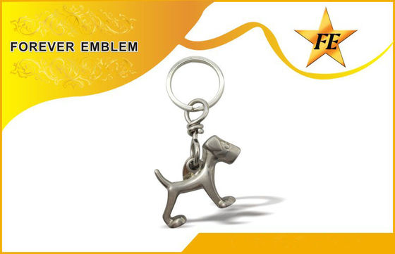 Bronze-/des Kupfers 3D Metall förderndes Keychains mit Spalten-Ring + Sprungs-Ring