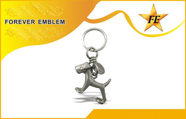 Rostfreies Eisen, Aluminium-3D Metall förderndes Keychains mit antikem Überzug-Ende
