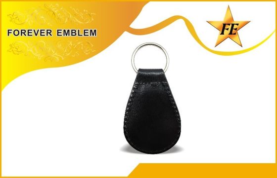 Echt, PU, PVC ledernes förderndes Keychains mit kundenspezifischem Metalllogo