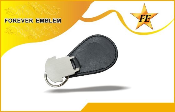 Echt, PU, PVC ledernes förderndes Keychains mit kundenspezifischem Metalllogo