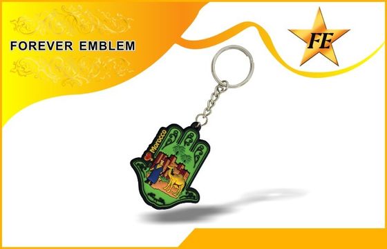 Umweltfreundliches weiches PVC 3D fertigen förderndes Keychains kundenspezifisch an