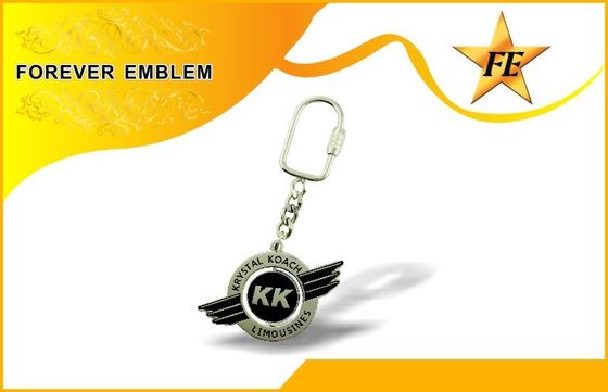 Zink-Legierungs-kundenspezifisches Metall förderndes Keychains mit Vernickelung