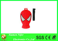 Spaß personifizierte kundenspezifischen Gepäckanhänger-Neuheits-Supermann-Entwurf PVC-Gummi-Gepäckanhänger