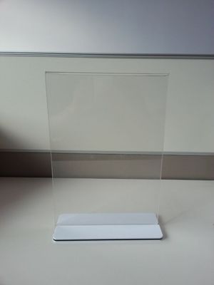 Restaurant-klare Acrylzeichen-Halter-Menü-Stand-Plexiglas-Aufkleber-Halter