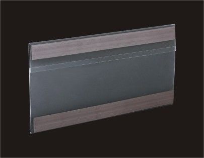 Supermarkt-verdrängte Plastikaufkleber-Halter/Magnetstreifen HolderWith 2pcs