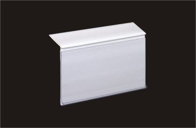 Weißer PVC-Regal-Kanal-Preis-Halter für Regale, 40mm Aufkleber-Höhe