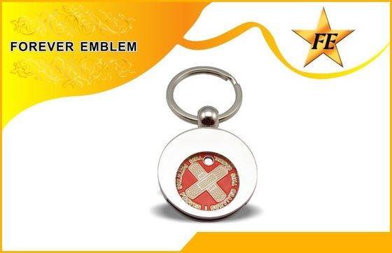 Supermarkt-Laufkatzen-Münzen-Schlüsselring und Münzen-Halter Keychain mit kundenspezifischem LOGO