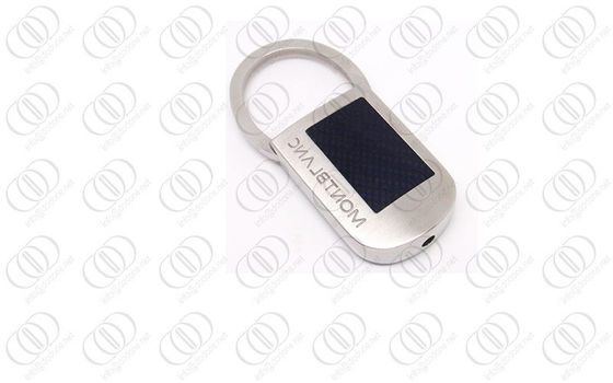 Schwarzer Kohlenstoff-Faser-Edelstahl Keychain im Bürsten-Ende, einziehbarer Schlüsselhalter