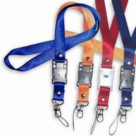 Abzugsleinen-Plastik-/Polyester USB-Flash-Speicher mit kundengebundenem Logo-Drucken