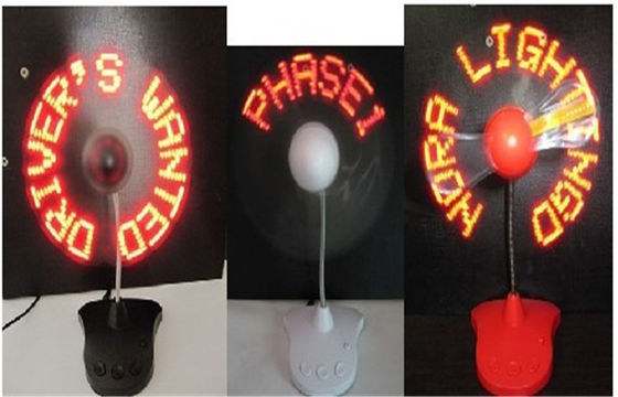 Bezaubernder 110MM LED Blitzen-Fan für Licht der Geschäfts-Geschenk-/LED mit Fan
