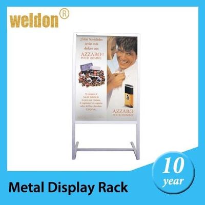 Plakatsichtfläche-Metallpräsentationsständer a - Bretter des recyclebaren Bodens stehender