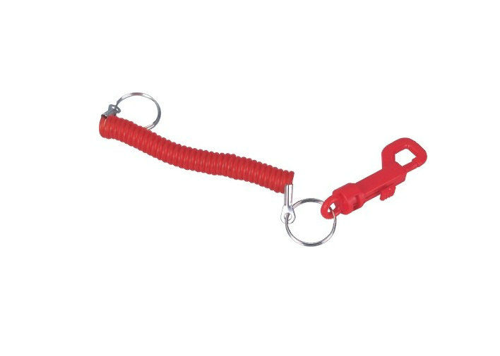 Dekoratives Rot pp. und PVC förderndes Keychains mit gewundener Schnur 30584
