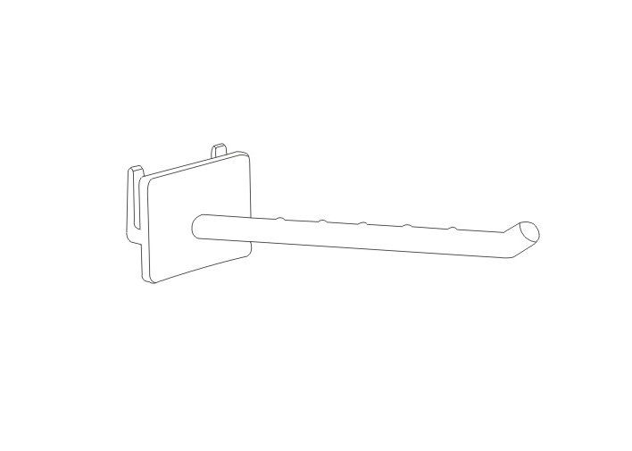 Supermarkt, Speicher, das Geschäft, das pp.-Plastikklammer-Einzelhandels-Anzeige hängt, hakt 31083,31084,31085,31086