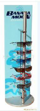 Benutzerdefinierte Decals Acryl Pop Display Gläser Rack Zeichen Halter mit den sich drehenden Base
